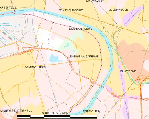 Carte de la commune.