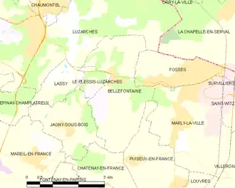 Carte de la commune.