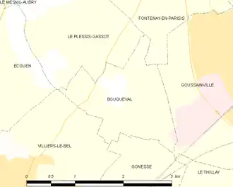 Carte de la commune.