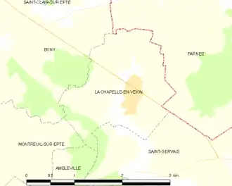 Carte de la commune.