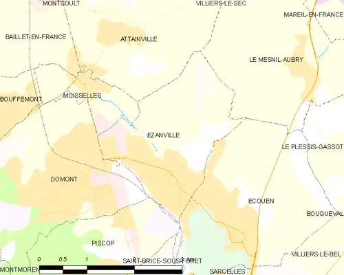 Carte de la commune.