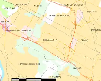 Carte de la commune.