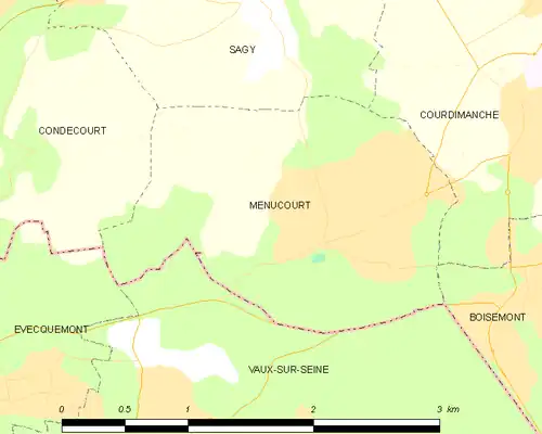 Carte de la commune.
