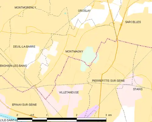 Carte de la commune.