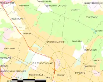 Carte de la commune.