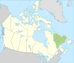 Carte des territoires traditionnels innus.