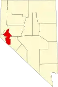 State map highlighting Lyon County