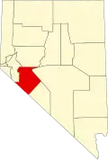 State map highlighting Mineral County