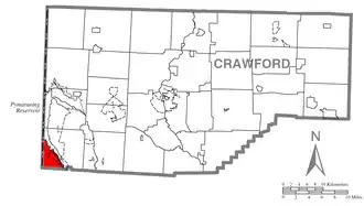 Localisation de West Shenango Township