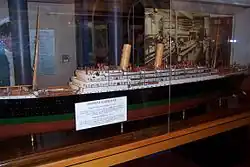 La maquette de l’Empress of Ireland.