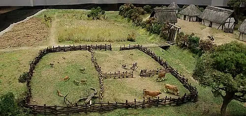 Maquette de la ferme de Verberie.