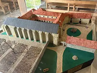 Maquette de l'abbaye réalisée en 2013 et exposée à la chapelle de Grandmont.