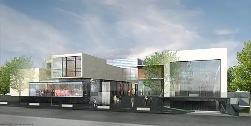 Le nouveau conservatoire (chantier terminé fin 2013). Réalisation d'IDA Concept.