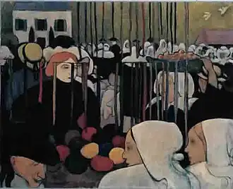 Marché à Pont-Aven (Émile Bernard, 1890).