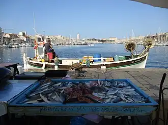 Marché aux poissons du Vieux-Port de Marseille