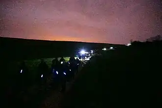 Les marches commémoratives de la montée à l'assaut.