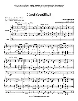 Image illustrative de l’article Inno e Marcia Pontificale