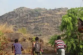 Vue vers le mont Gangan.