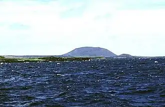 Cône de tuf sur l'île Marchena.