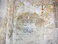 Peinture murale dans l'église.