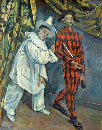 Paul Cézanne, Mardi gras (Pierrot et Arlequin) (1888), Moscou, musée Pouchkine.