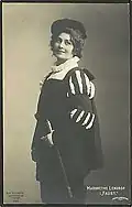 La cantatrice danoise Margarethe Lendrop dans Faust.