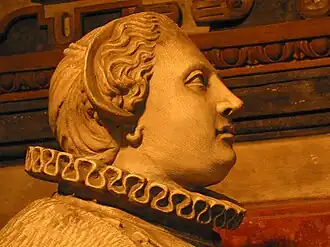 Marguerite de Croÿ, mausolée de Maximilien&nbsp;Ier de Hennin-Liétard, Charlotte de Werchin, Pierre II de Hennin-Liétard et Marguerite de Croÿ - Chapelle funéraire des seigneurs de Boussu à Boussu (Belgique)