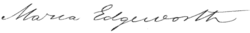 Signature de Maria Edgeworth