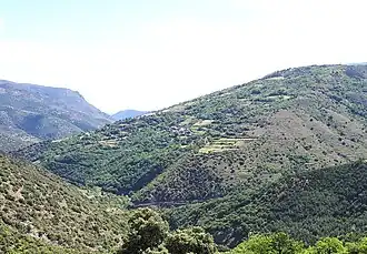 Marians est à 830 mètres d'altitude, 200 mètres au-dessus de la rivière Têt.