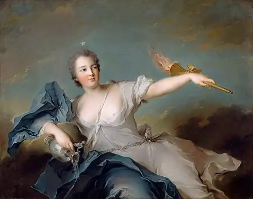 Marie-Anne de Mailly-Nesle, duchesse de Châteauroux (1740).Versailles, musée national du Château et des Trianons.