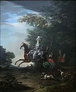 Marie-Antoinette chassant à courre, 1783.