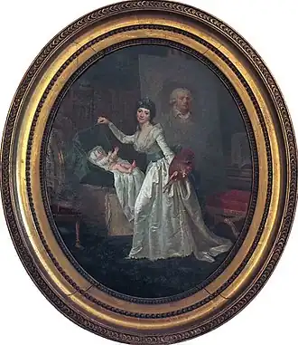 L'Auteur à ses occupations (1793), Vizille, musée de la Révolution française.