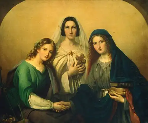 Foi, espérance et charité (1840), Musée des Beaux-Arts de Boston.