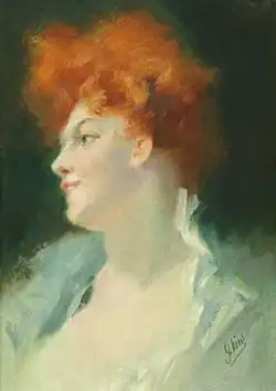 Malvina Bléquette par Jules Chéret en 1908.