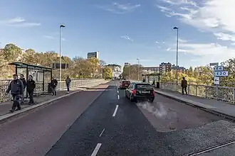 Mariebergsbron à l'est d'Essinge brogata.