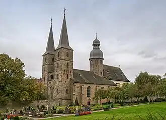 Vue de l'église abbatiale