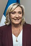 Marine Le Pen (1968)avocate et femme politique.