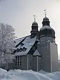 l’Église du Marché de Clausthal un jour d'hiver