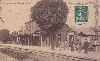 La gare en 1909