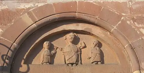 Tympan roman (XIIe&nbsp;siècle).