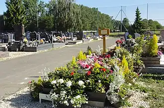 Tombe de Fabien Thiémé fin mai 2020.