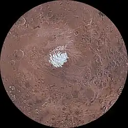 Calotte polaire Sud (australe).