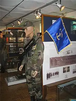 Uniforme des troupes de marine de nos jours au Musée du 2e&nbsp;de marine