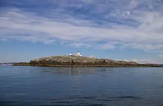Vue de l'île durant l'été 2008
