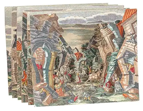 Théâtre optique figurant un tremblement de terre