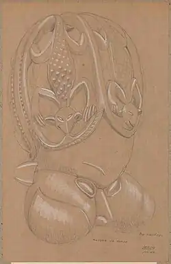 masque de danse, relevé Raymond Lecoq, 1946