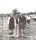 Match amical en 1930 ; Young Perez se trouve au centre.