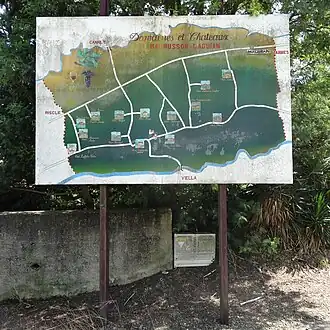 Plan des domaines et châteaux.