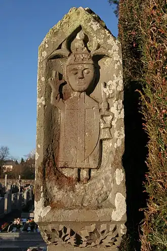 Croix de cimetière : face sud.