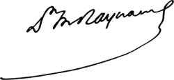 signature de Maurice Raynaud (médecin)